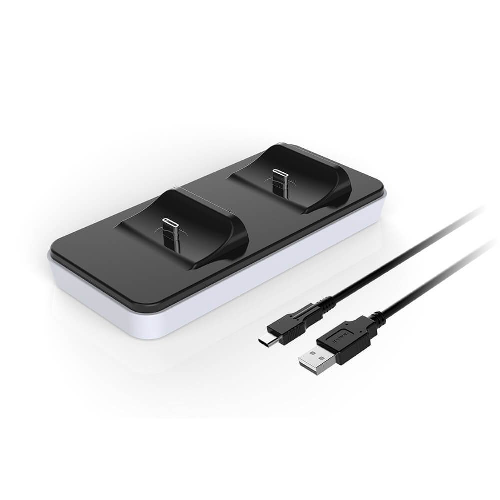 Ps5 Dualsense Controller Opladningsstation Video Games And Consoles Playstation   Accessories Chargers Geekd Dk
