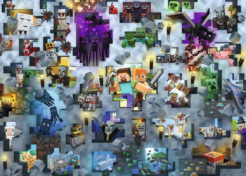 Ravensburger Puslespil Minecraft Mobs 1000 Brikker 12000422 Geekd Dk