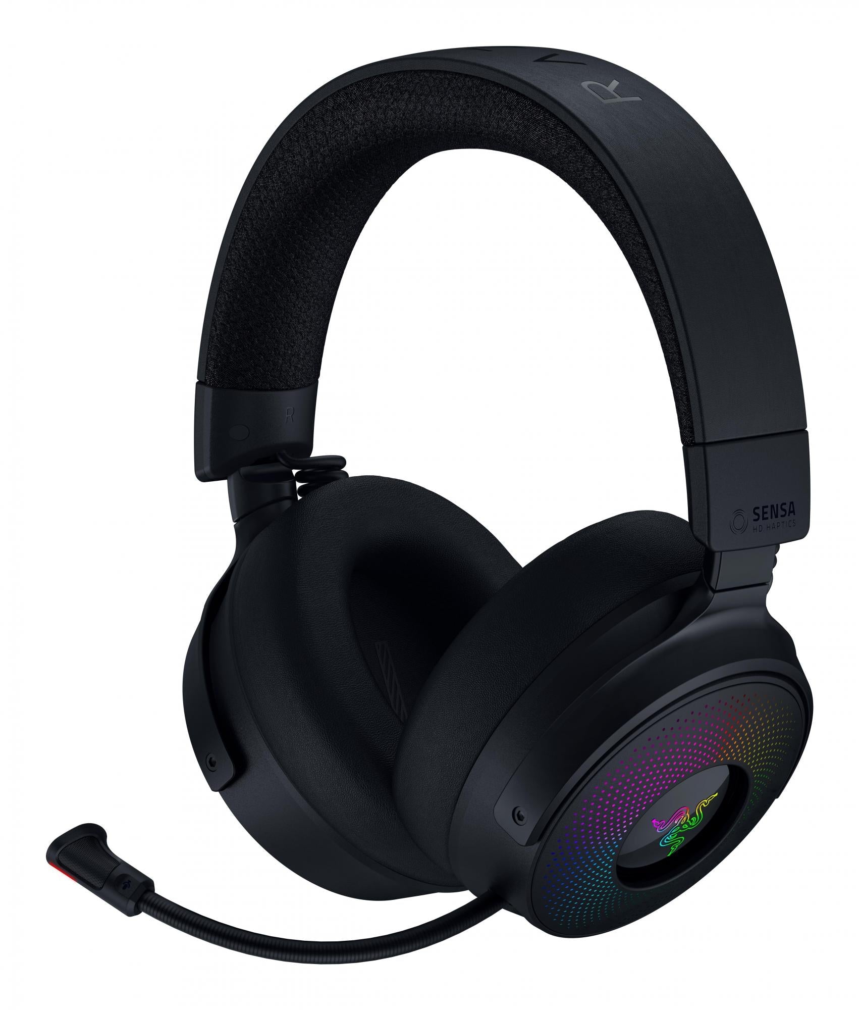 Razer   Kraken V4 Pro Black   Trådløst Rgb Gaming Headset  Wireless   Kabel