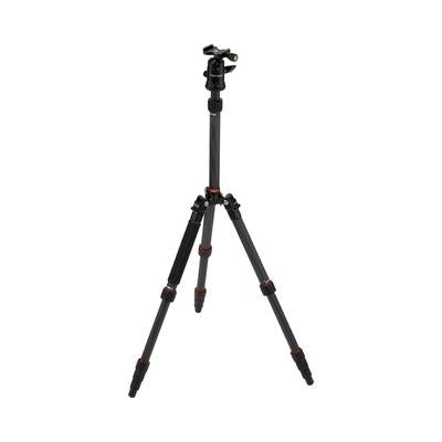 Rollei Kompact Rejsemodel No    Carbon Sort Kamerastativ Geekd Dk