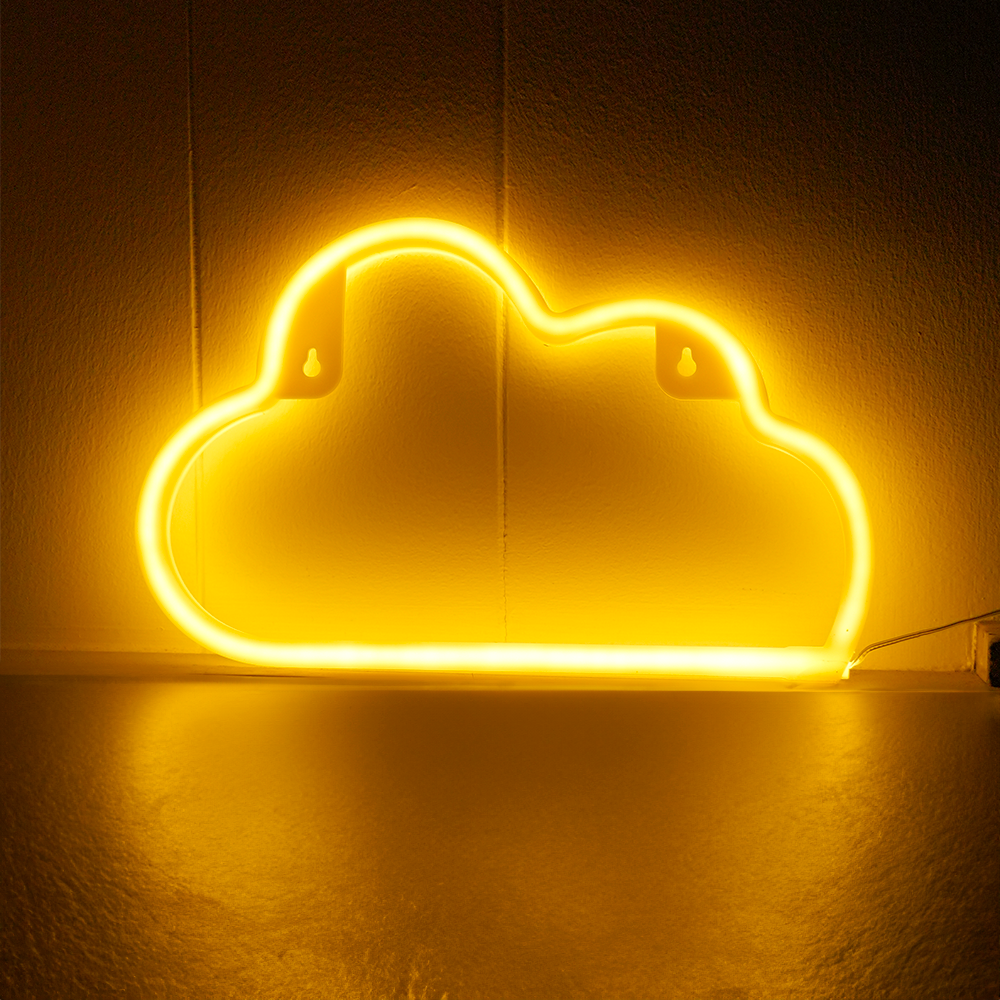 Sky Neon Led Lampe Varm Hvid