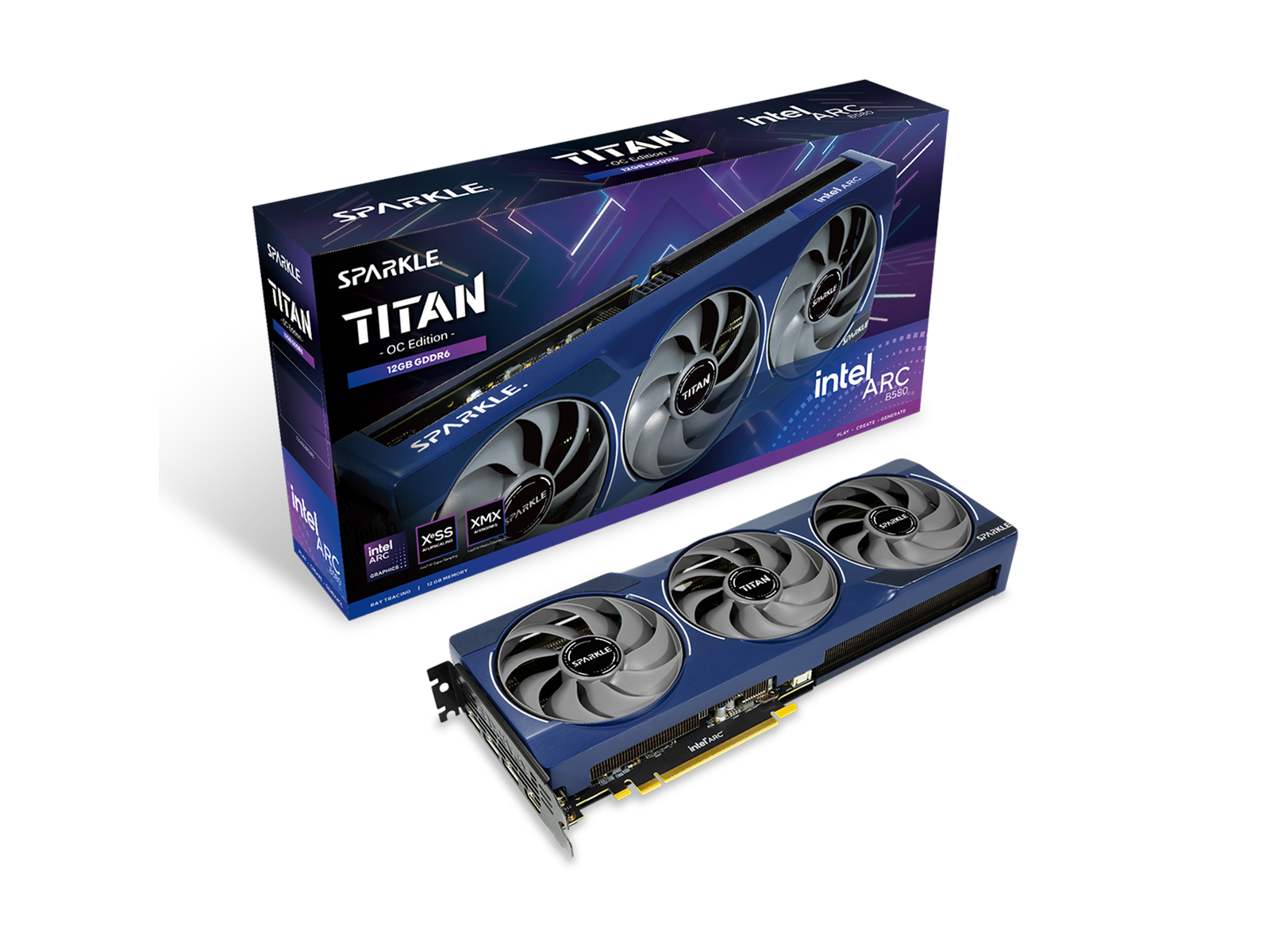 Sparkle B580 Titan Oc Sb580t-12goc Grafikkort Geekd Dk