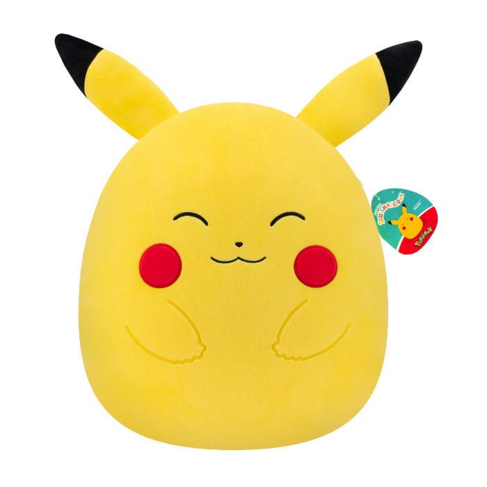 Squishmallows Pokémon Happy Pikachu   35 Cm Blød Bamser Geekd Dk