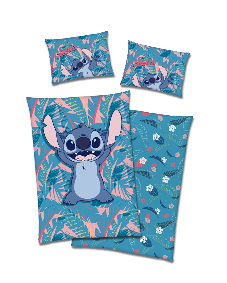 Stitch Sengetøj Voksen Str  140   200 Cm Sengtøj Geekd Dk