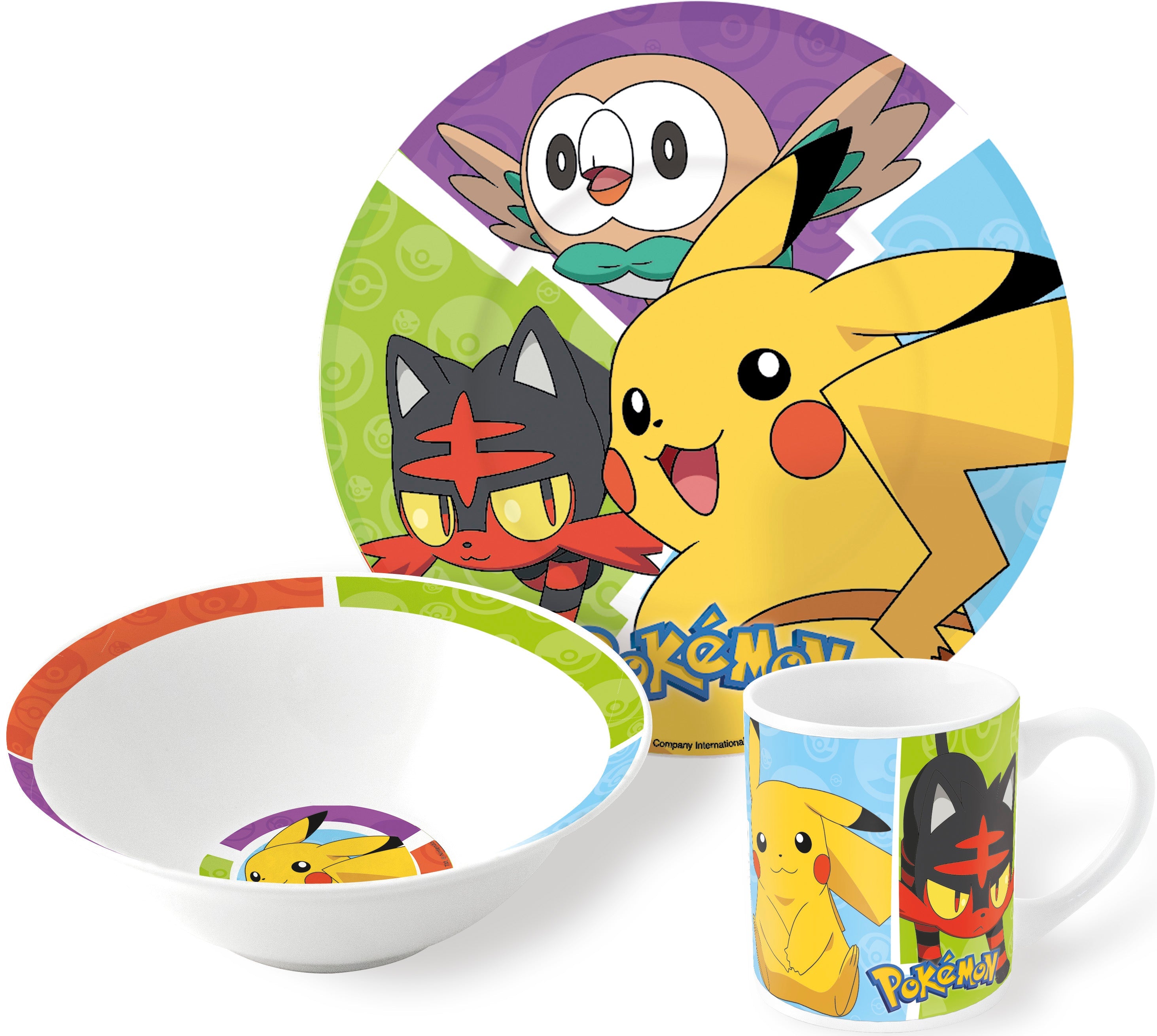 Stor  -piece Ceramic Gift Set Pokémon  36965  Tallerken Geekd Dk