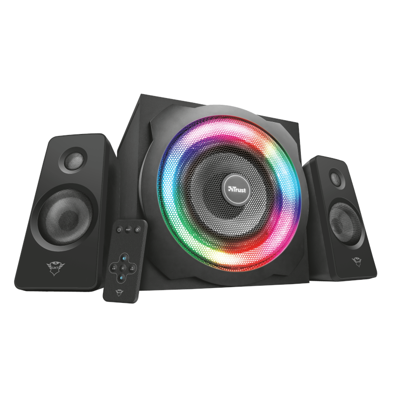 Trust Gxt 629 Tytan Rgb Illuminated     Speaker Set Højttaler Geekd Dk