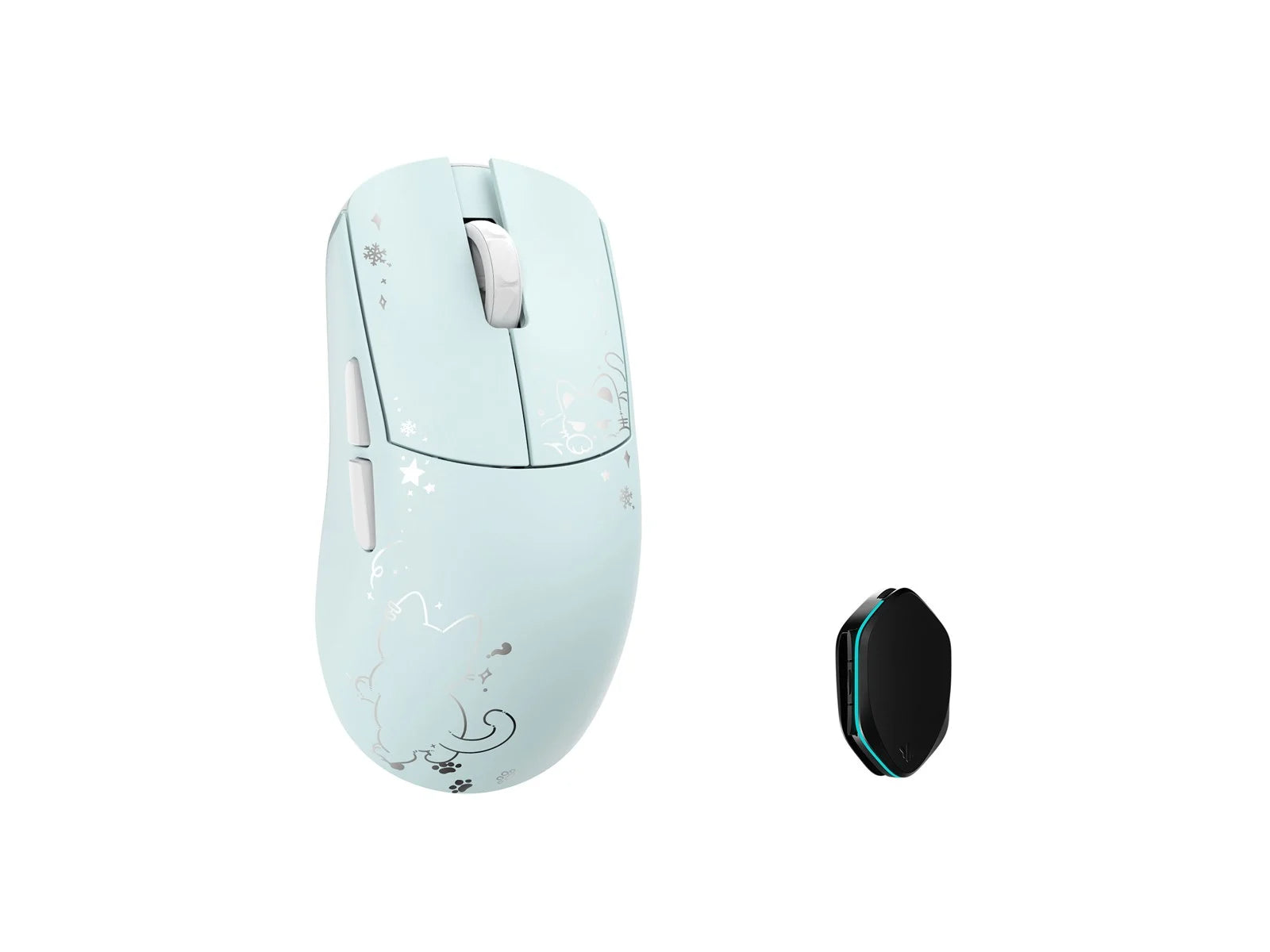 Wlmouse Ying Blue Cat  Omron Optical  Wireless 8k Magnesium Mouse Mus Geekd Dk
