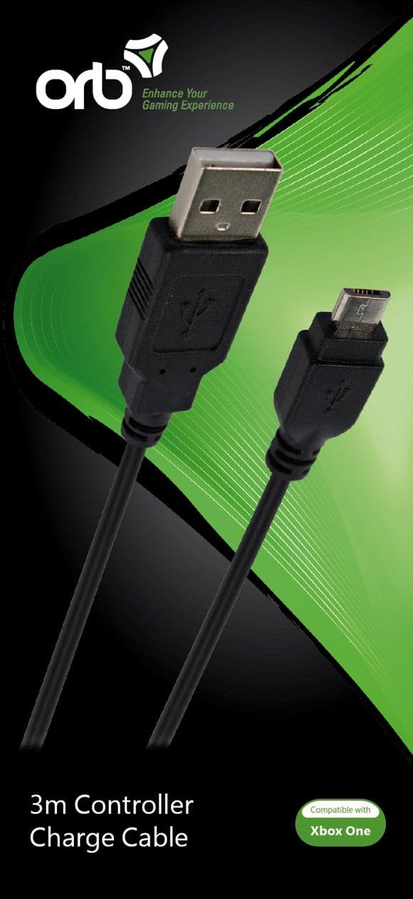 Xbox One Controller Oplader Kabel   Meter  Orb  Geekd Dk