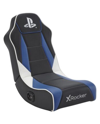 Xrocker Playstation Geist     Floor Rocker Black And Bliue Stol Geekd Dk