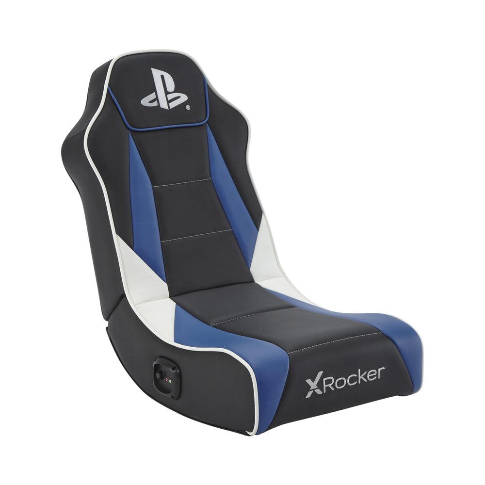 Xrocker Playstation Geist Floor Rocker Black And Bliue Stol Geekd Dk